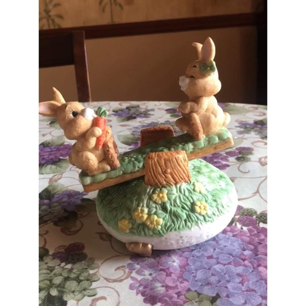 MUSICAL BUNNIES ON A SEESAW “at the Easter parade” - Picture 8 of 12